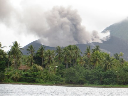 The mountain rumbles