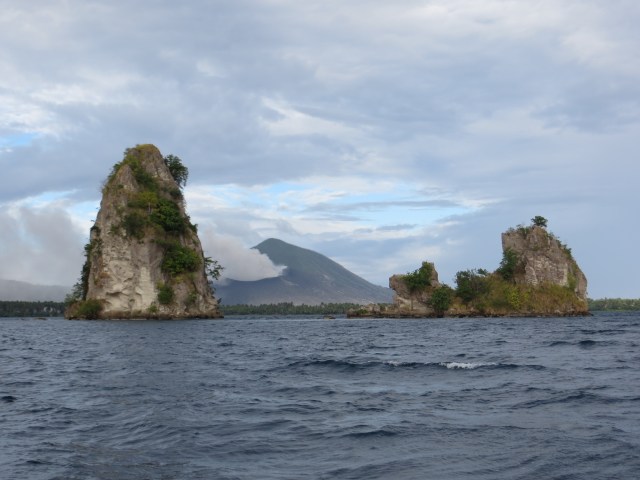 The Beehives in Rabaul's Harbor