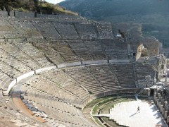 The Theatre at Ephesus http://en.wikipedia.org/wiki/Ephesus