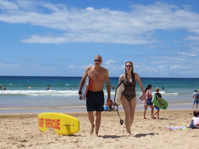 Boogie board fun @ Manly Beach Shirley Ralston: www.texpatfaith.com
